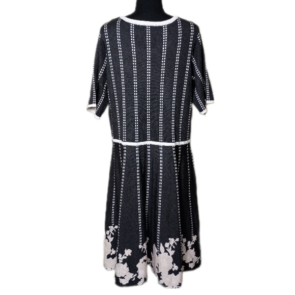 Gabby Skye Classic Knit Dress – Graphite/Ivory – Size 2X – NWT - Picture 3 of 11